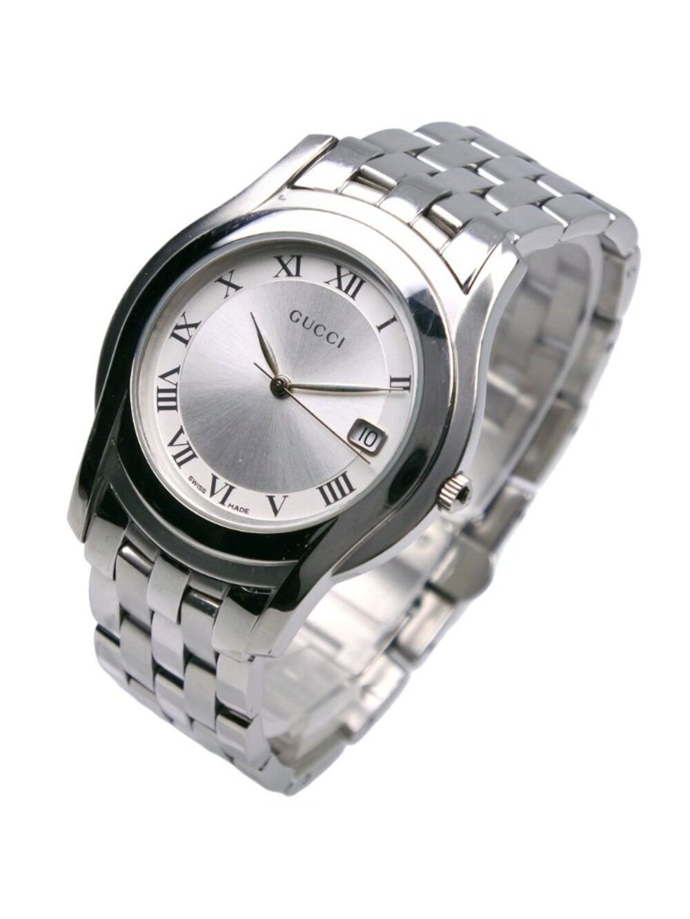 Gucci Stainless Steel Quartz Analog Display Silver Dial Watch - Picture 2 of 8
